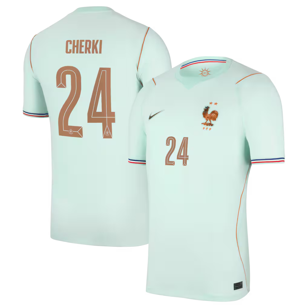 Maillot France Nike FFF Extérieur Stadium 26 avec flocage Cherki 24
