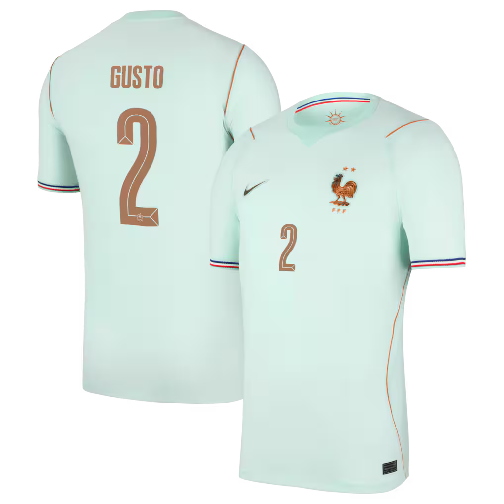 Maillot France Nike FFF Extérieur Stadium 26 avec flocage Gusto 2