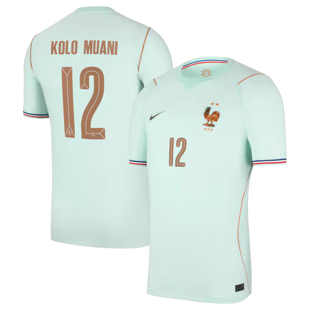 Maillot France Nike FFF Extérieur Stadium 26 avec flocage Kolo Muani 12