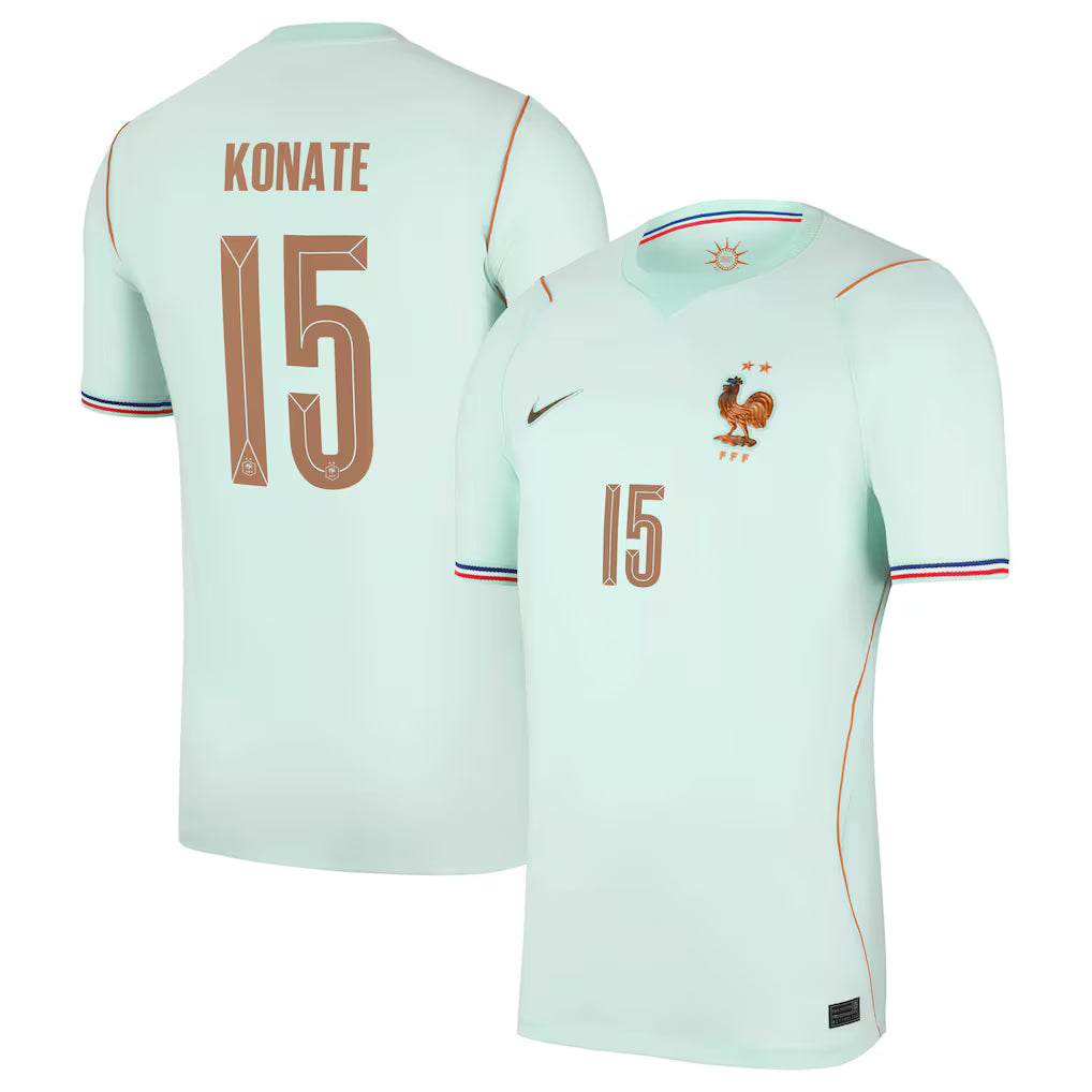 Maillot France Nike FFF Extérieur Stadium 26 avec flocage Konaté 15