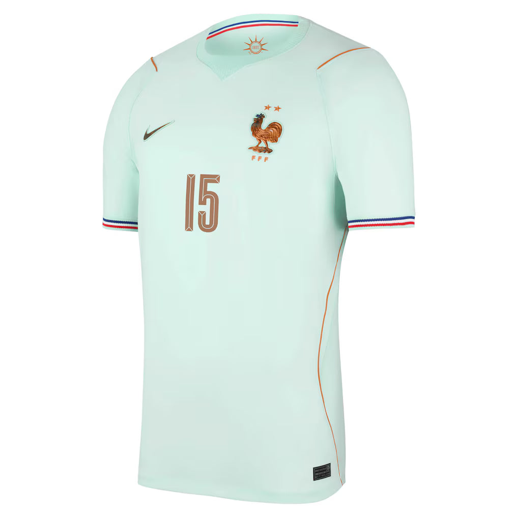 Maillot France Nike FFF Extérieur Stadium 26 avec flocage Konaté 15