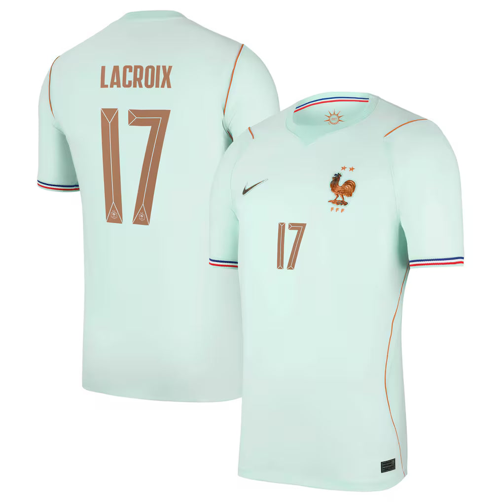 Maillot France Nike FFF Extérieur Stadium 26 avec flocage Lacroix 17