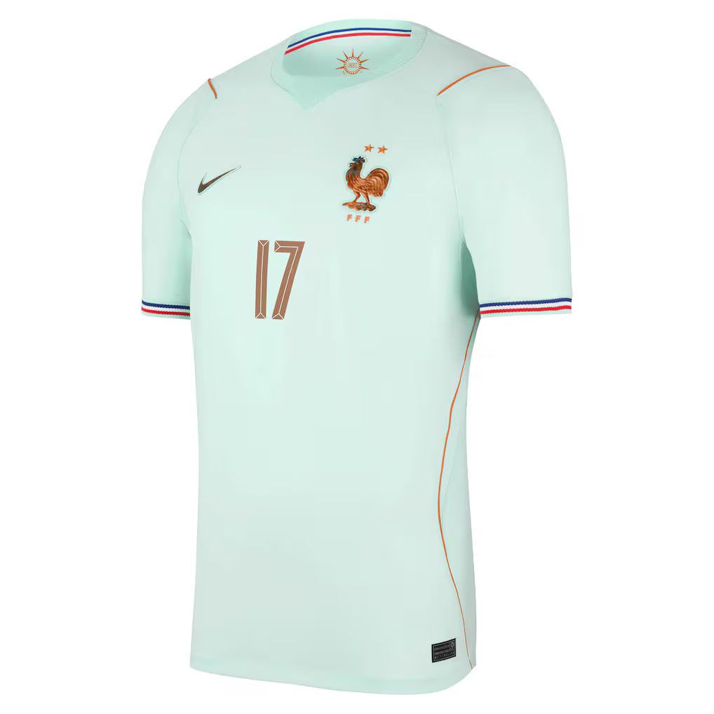 Maillot France Nike FFF Extérieur Stadium 26 avec flocage Lacroix 17