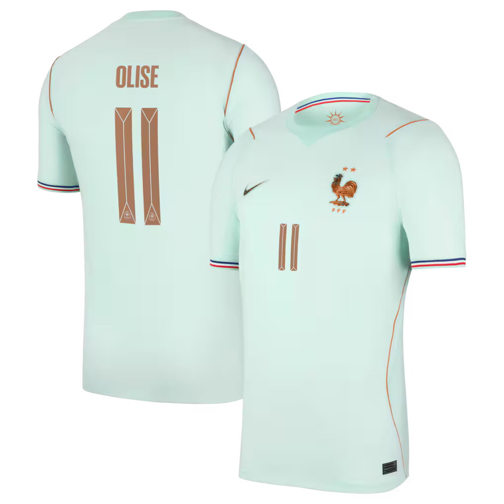 Maillot France Nike FFF Extérieur Stadium 26 avec flocage Olise 11