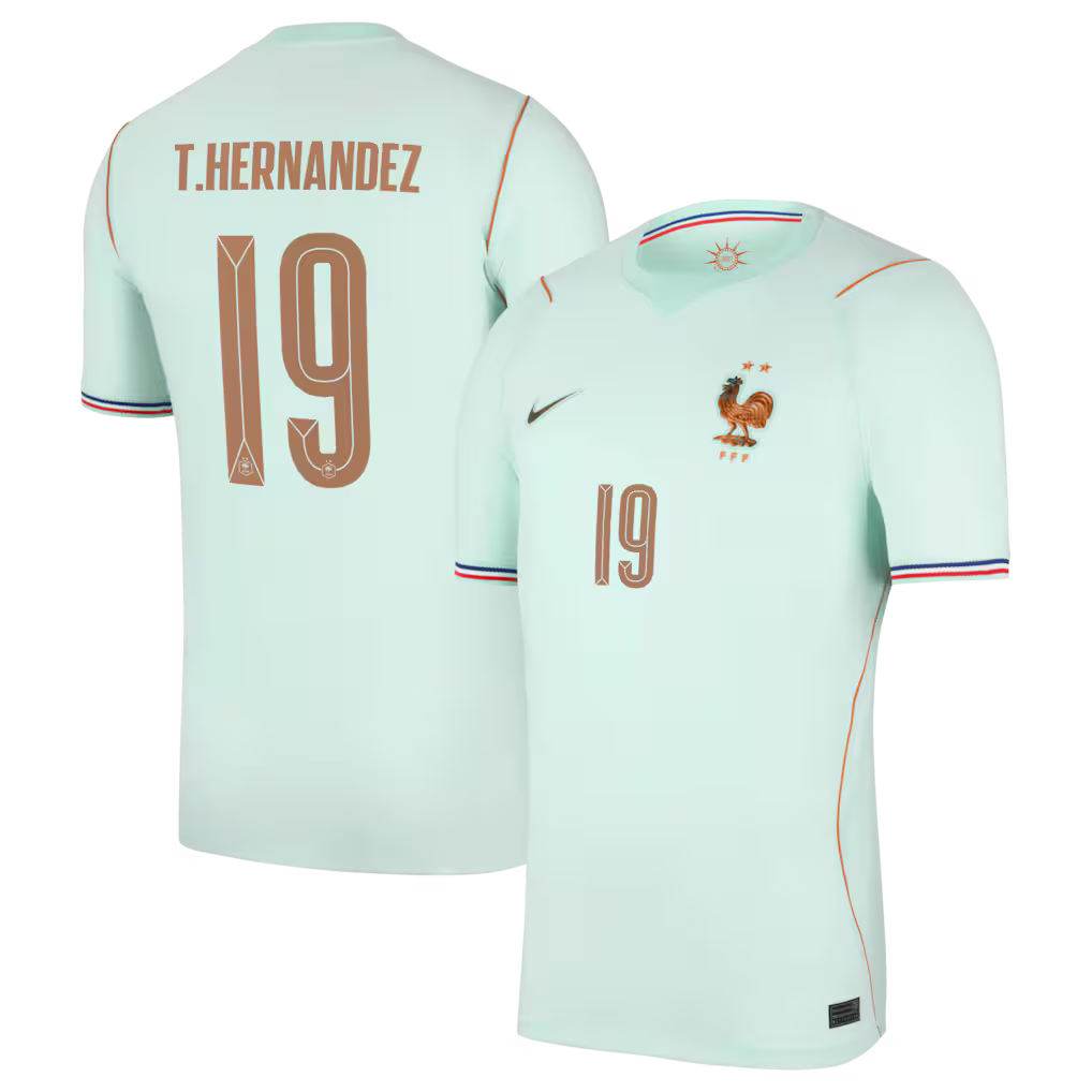 Maillot France Nike FFF Extérieur Stadium 26 avec flocage T.Hernandez 19