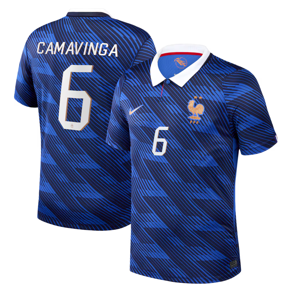 Maillot France Nike FFF Domicile Stadium 26 avec flocage Camavinga 6