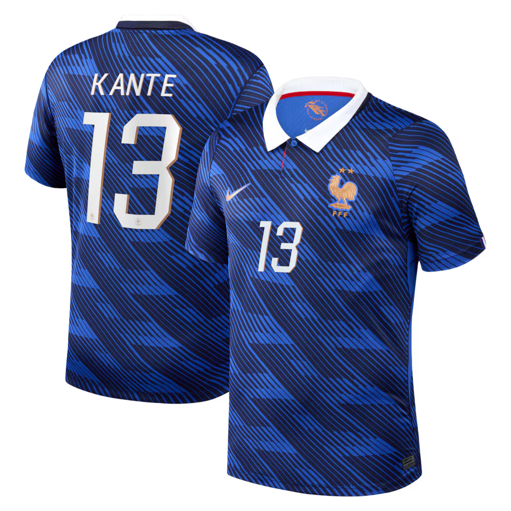Maillot France Nike FFF Domicile Stadium 26 avec flocage Kanté 13