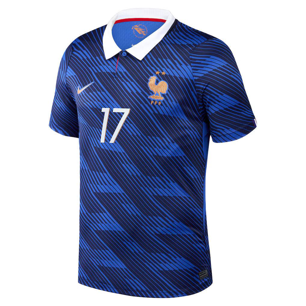 Maillot France Nike FFF Domicile Stadium 26 avec flocage Lacroix 17