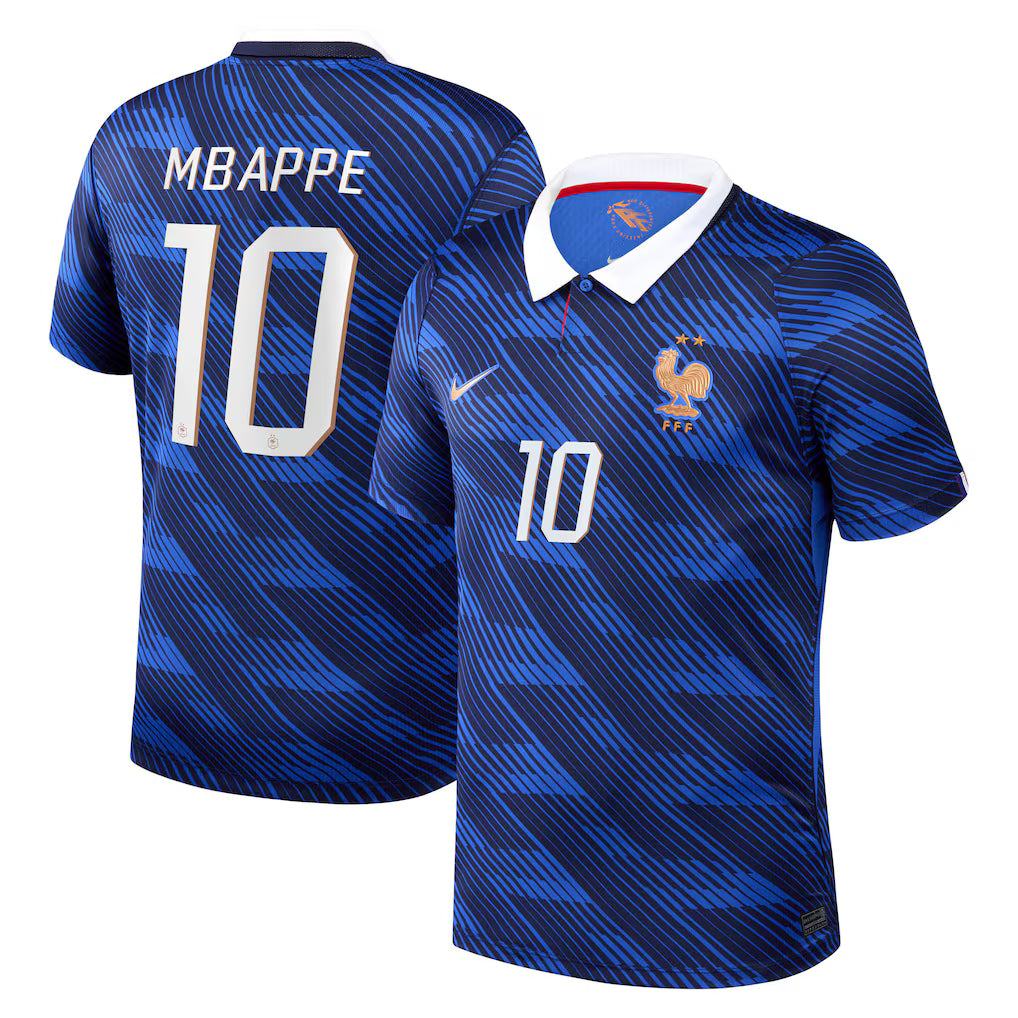Maillot France Nike FFF Domicile Stadium 26 avec flocage Mbappé 10