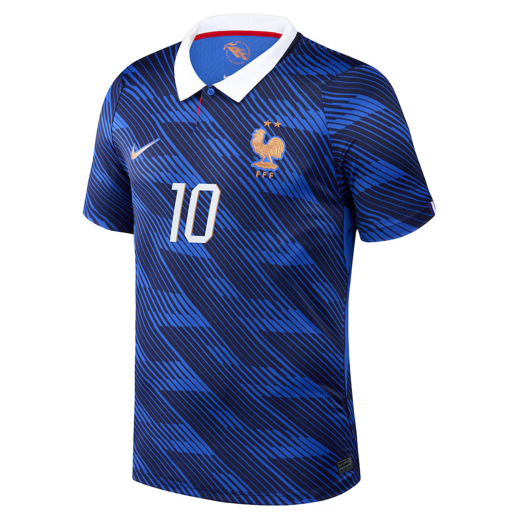 Maillot France Nike FFF Domicile Stadium 26 avec flocage Mbappé 10