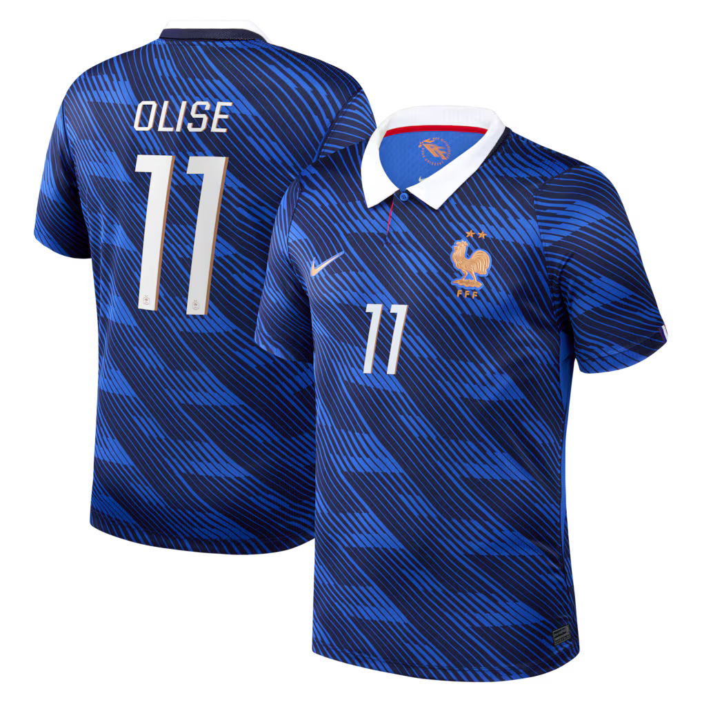 Maillot France Nike FFF Domicile Stadium 26 avec flocage Olise 11