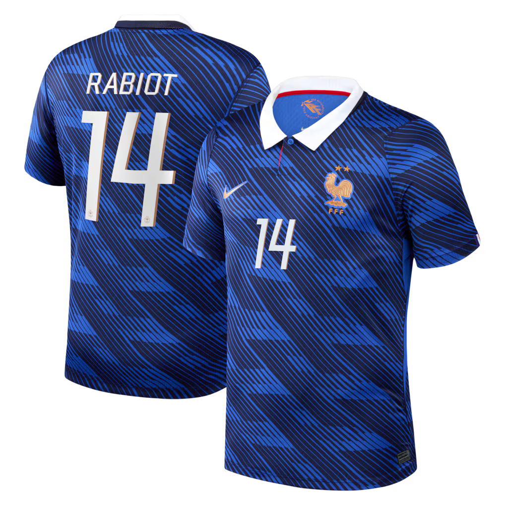 Maillot France Nike FFF Domicile Stadium 26 avec flocage Rabiot 14