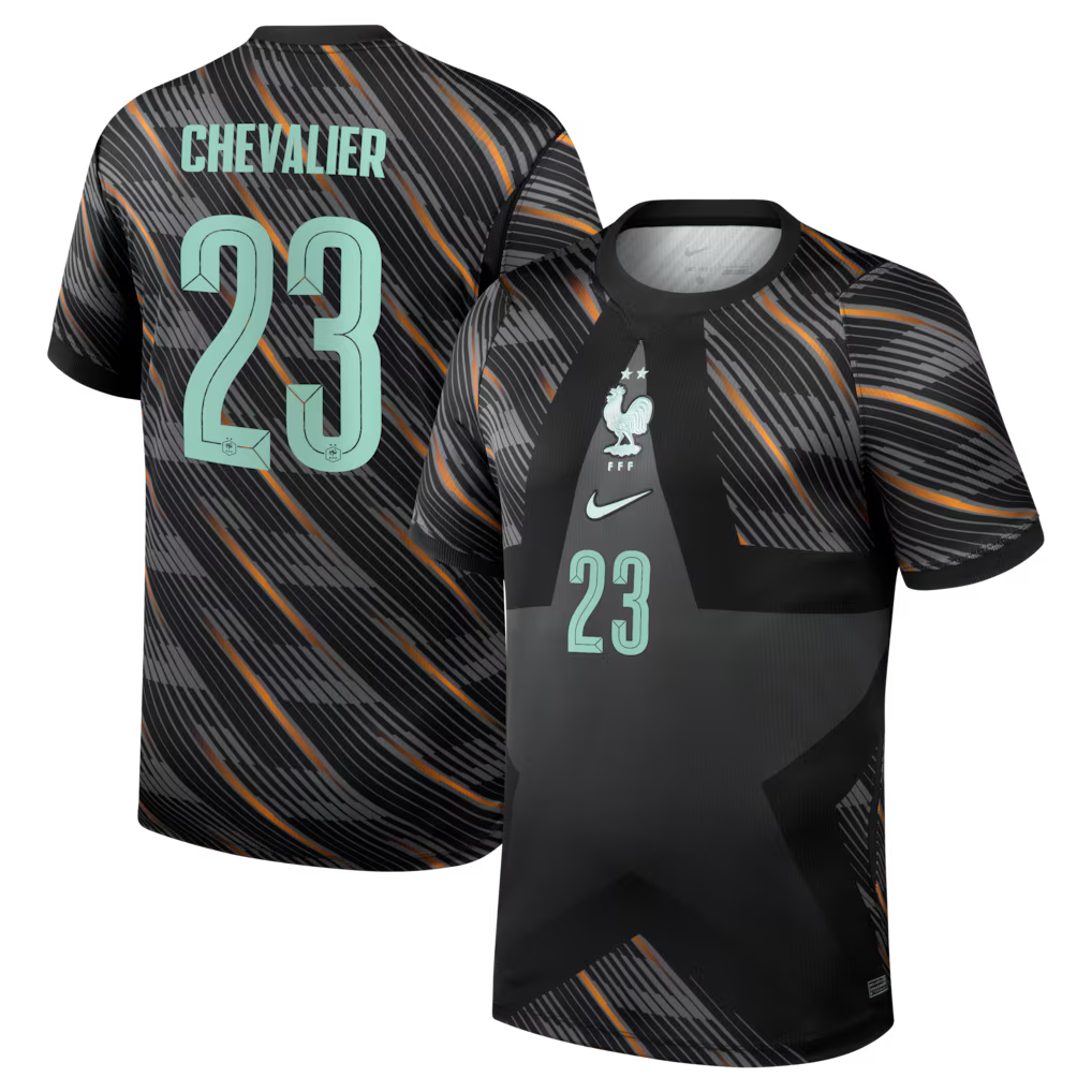 Maillot Gardien France Nike FFF 26 avec flocage Chevalier 23