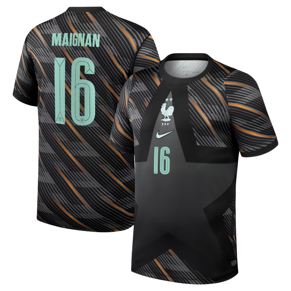 Maillot Gardien France Nike FFF 26 avec flocage Maignan 16