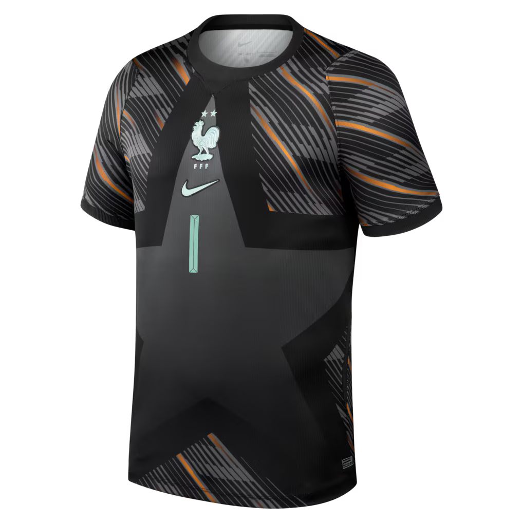 Maillot Gardien France Nike FFF 26 avec flocage Samba 1